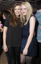 <b>There She Is!</b><br>Actress Elizabeth Olsen didn't make it to the premiere of her own film "Very Good Girls" on Tuesday night, but she did manage to grace the film's after party with her chic presence. Olsen and co-star Dakota Fanning were spotted hanging out on Tuesday night in Park City, Utah, to celebrate their film at this year's Sundance Film Festival. But where's their co-star Demi Moore? (She was MIA.)
