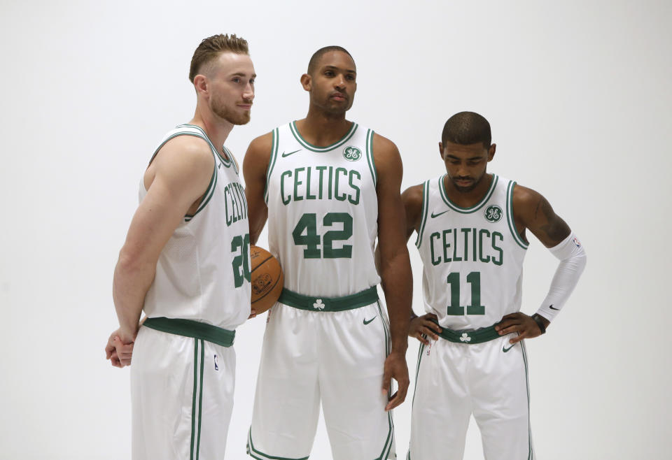 The Celtics have a new Big Three that seemed almost unimaginable at the end of the previous Big Three era. (AP)