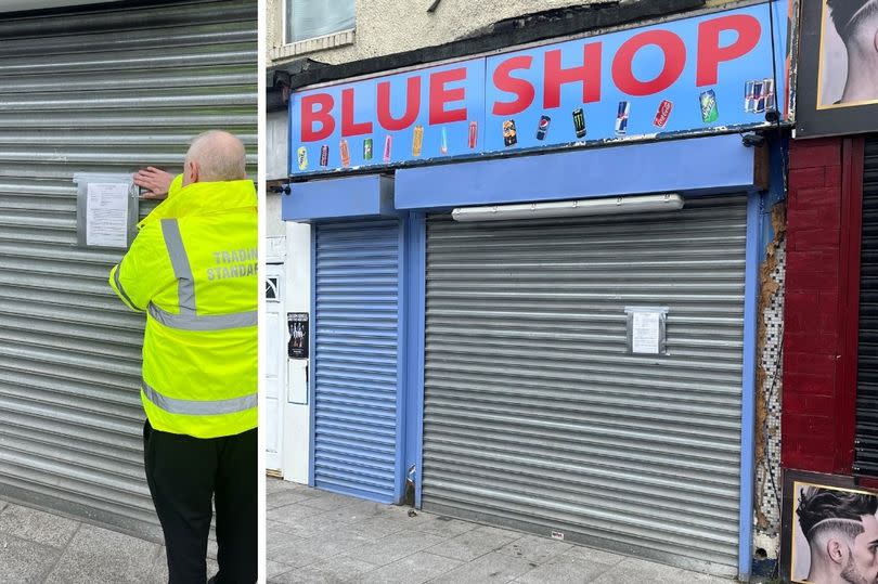 Stockton Council secured the three-month closure of The Blue Shop on Norton Road at Teesside Magistrates’ Court