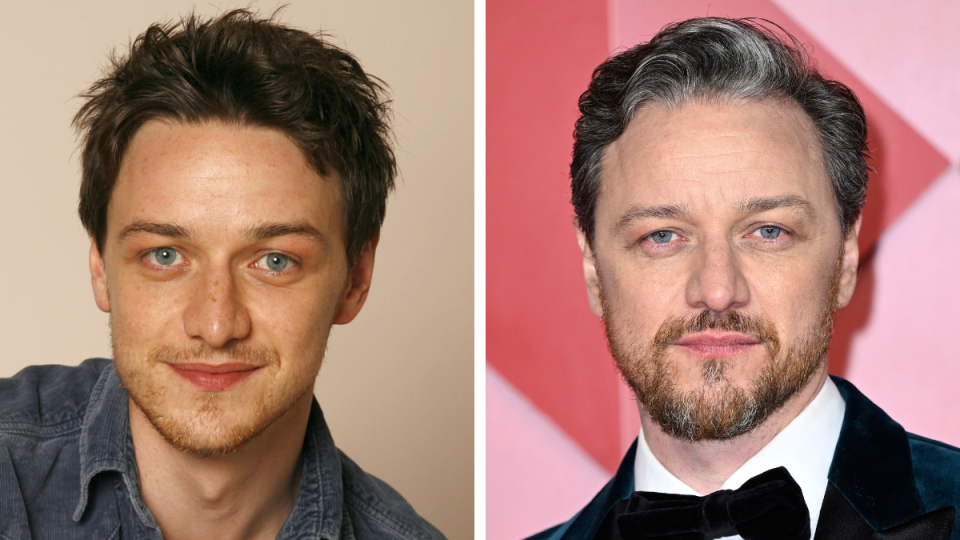 James McAvoy in 2006 and 2022