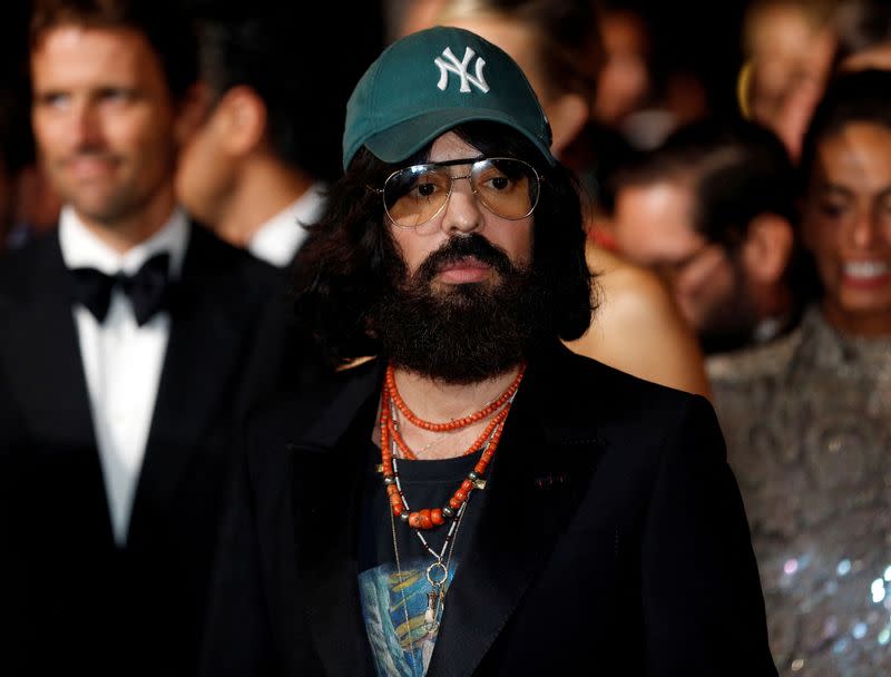 FILE PHOTO: Gucci's designer Alessandro Michele arrives at the "Green carpet Fashion Awards" event during the Milan Fashion Week in Milan