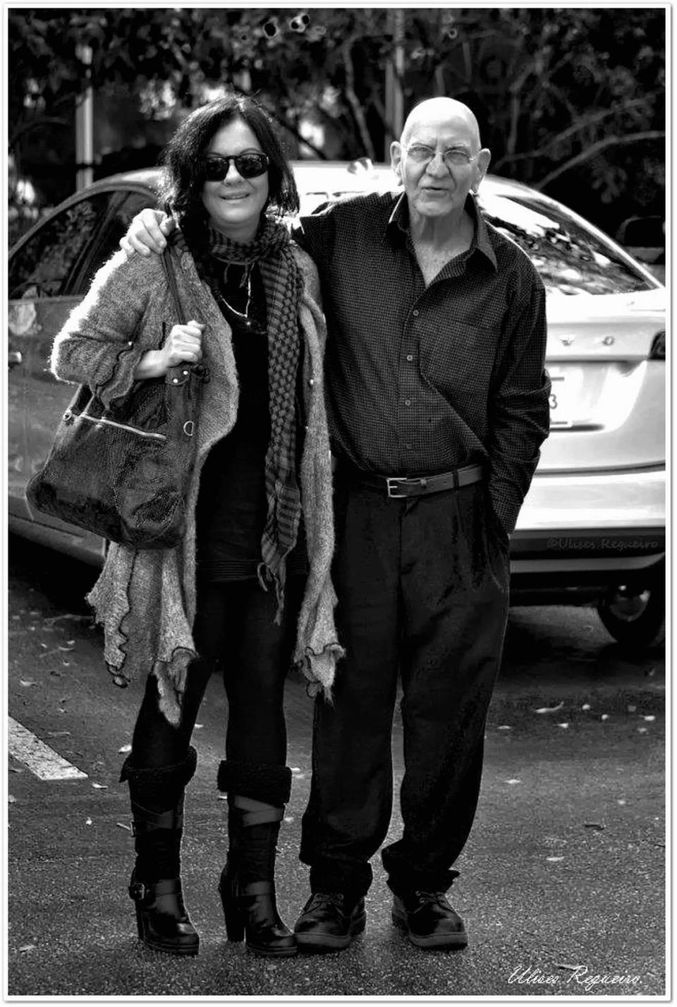 Mario García Joya y la actriz Ivonne López Arenal.