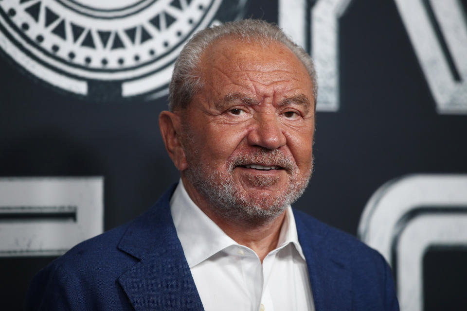 SYDNEY, AUSTRALIA - NOVEMBER 15: Lord Alan Sugar attends the Australian Premiere of Poker Face at Hoyts Entertainment Quarter on November 15, 2022 in Sydney, Australia. (Photo by Don Arnold/WireImage)