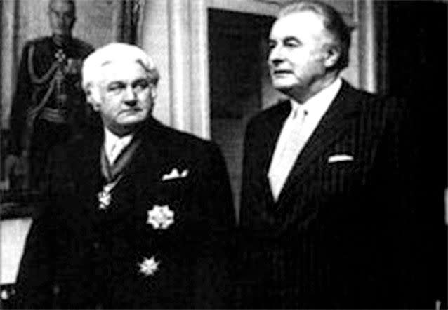 Whitlam pictured with John Kerr. Source: Supplied