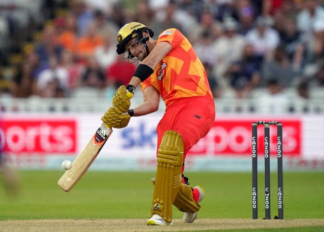 Liam Livingstone was the men's player of the tournament in the inaugural edition of The Hundred (Nick Potts/PA)