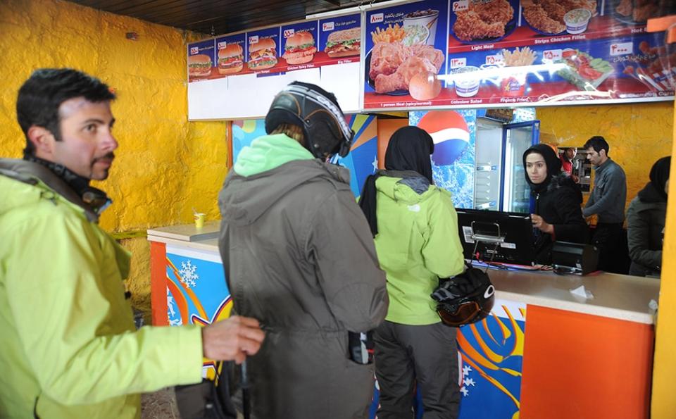 iran skiing lunch - kaveh kazemi/getty images