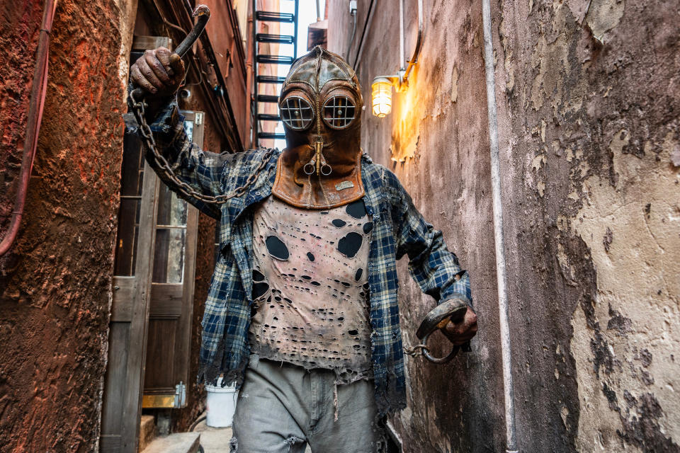 In A Violent Nature monster walks through the French Quarter on April 5, 2024, in New Orleans, Louisiana. (Erika Goldring Photo)