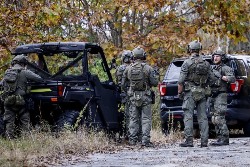 The body of the man believed to be responsible for two mass shootings in Maine earlier this week has was located at a recycling center in Lisbon, Maine, police confirmed Saturday. Photo by CJ Gunther/EPA-EFE