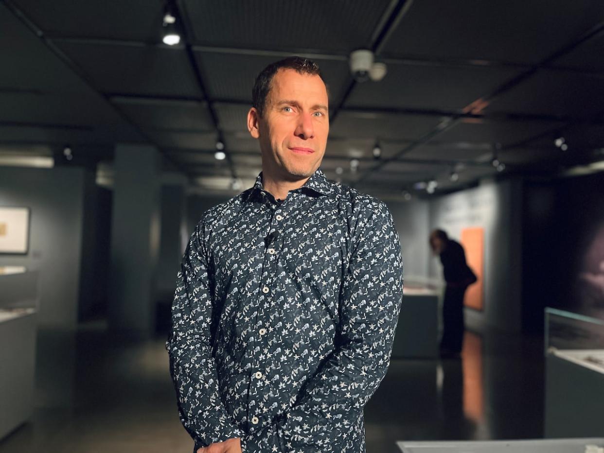 Jonathan Lainey is the curator of Indigenous cultures at the McCord Stewart Museum in Montreal and a member of the Huron-Wendat Nation. (Ka’nhehsí:io Deer/CBC - image credit)