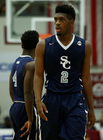 FILE PHOTO: Jan 18, 2016; Springfield, MA, USA; Sierra Canyon Cody Riley (2) on the court against Montverde in the first half of the Spalding Hoophall Classic at Blake Arena. Mandatory Credit: David Butler II-USA TODAY Sports/File Photo