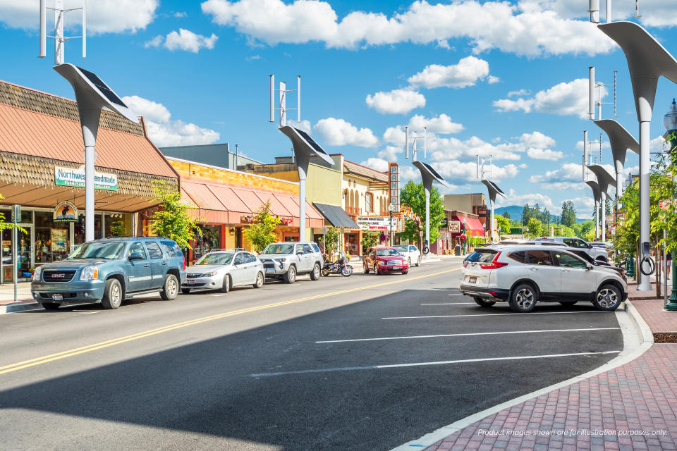 BeamSpot™ sustainable curbside EV charging solution integrates with existing streetlight infrastructure and addresses the growing demand for EV charging where people need it most