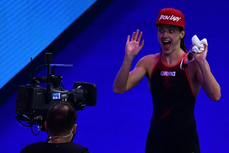 Hungary's Katinka Hosszu is the first woman to win three world gold medals in the women's 200m Individual Medley