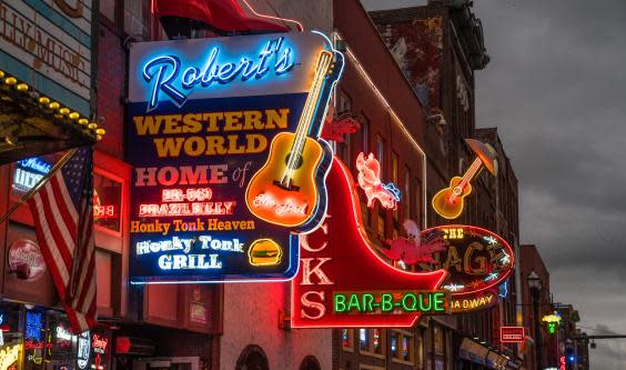 Robert’s Western World is the most authentic of the Broadway honky-tonk bars (Getty Images)