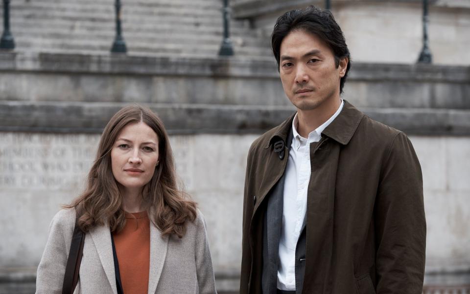 Kelly Macdonald and Takehiro Hira in Giri/Haji - Ludovic Robert/BBC