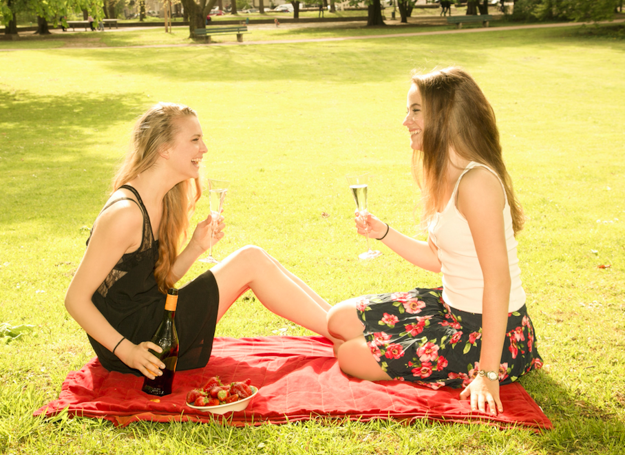 Young women have been warned to be wary of 'prosecco smile' (Picture: Rex)