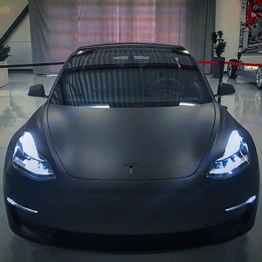 New photos of Tesla's Black Matte Model 3 are jaw-dropping