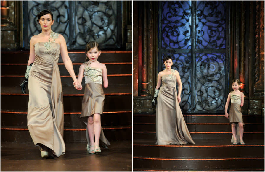 Amputee Model Duo Rebekah Marine and Gianna Schiavone Walk in Fashion Week Together