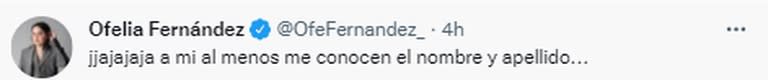 Ofelia Fernández cruzó a Roberto García Moritán en Twitter