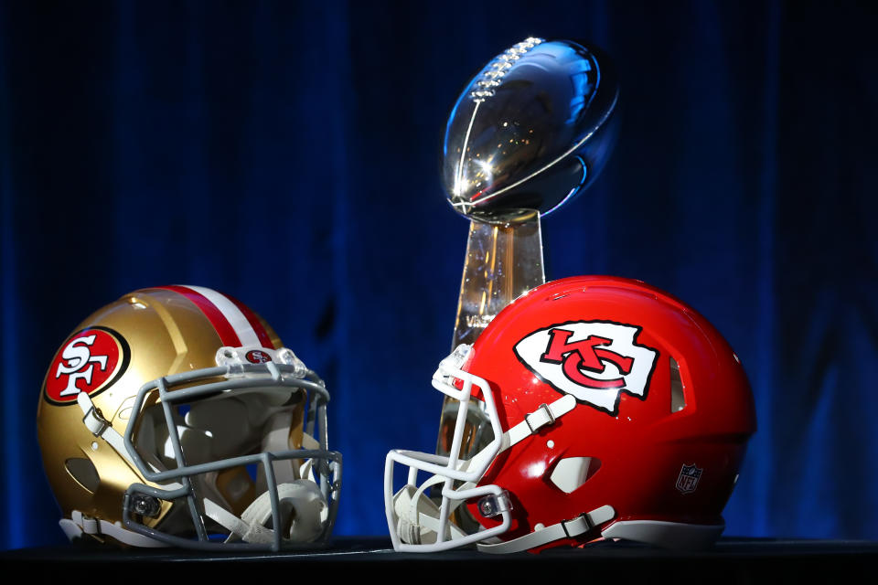 The 49ers and Chiefs will battle in Super Bowl LIV. (Photo by Rich Graessle/PPI/Icon Sportswire via Getty Images)