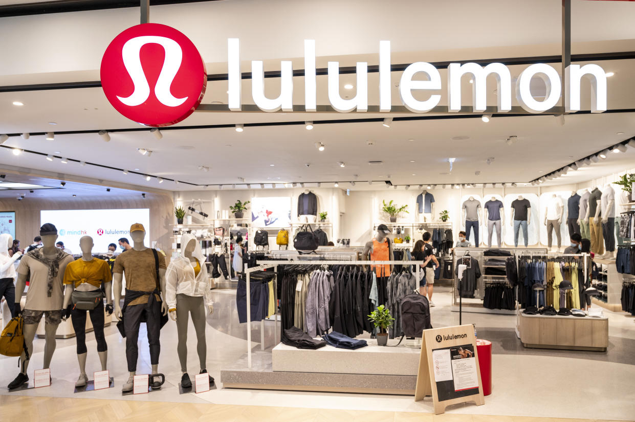 HONG KONG, CHINA - 2021/08/18: The Canadian sportswear clothing band, Lululemon store in Hong Kong. (Photo by Budrul Chukrut/SOPA Images/LightRocket via Getty Images)