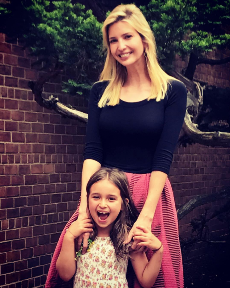 Ivanka Trump poses with daughter Arabella on her final day of the school year. (Photo: Instagram via Ivanka Trump)