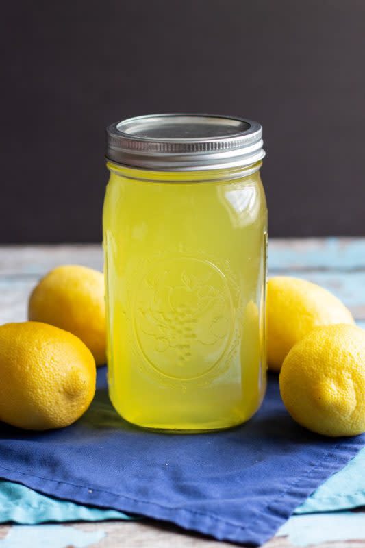 <p>A Nerd Cooks</p><p>Traditional methods of making limoncello take weeks or months, but by using sous vide, you will have your limoncello ready in hours!</p><p><strong>Get the recipe: <a href="https://anerdcooks.com/2019/07/01/sous-vide-limoncello" rel="nofollow noopener" target="_blank" data-ylk="slk:Sous Vide Limoncello;elm:context_link;itc:0;sec:content-canvas" class="link ">Sous Vide Limoncello</a></strong></p>