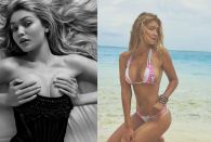 <p>Gigi Hadid's moles are constantly Photoshopped as this heavily edited <i>Sports Illustrated</i> shot shows. Just goes to prove that no one has flawless skin. <i>[Photo: Instagram/gigihadid]</i> </p>