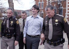 John Myers being escorted back to the Morgan County Jail the day he was sentenced in 2006. Chris Howell | Herald-Times