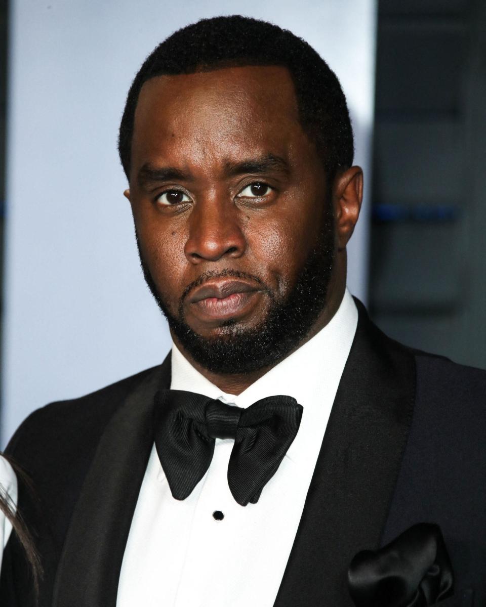 Diddy arrives at the 2018 Vanity Fair Oscar Party held at the Wallis Annenberg Center for the Performing Arts in Beverly Hills, Los Angeles on March 4, 2018