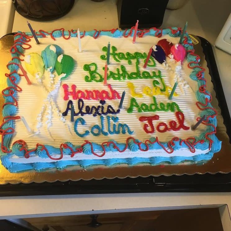 The Gosselin kids' birthday cake.