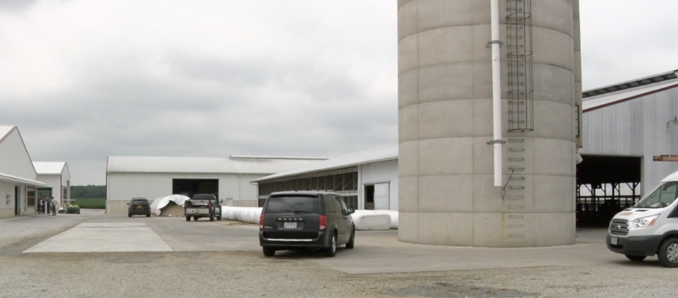 Wuebker Dairy & Swine Farm is pictured.