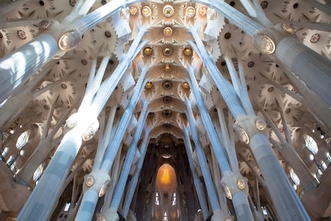 Inside the Sagrada Familia - Credit: © Tim E White / Alamy Stock Photo/Tim E White / Alamy Stock Photo