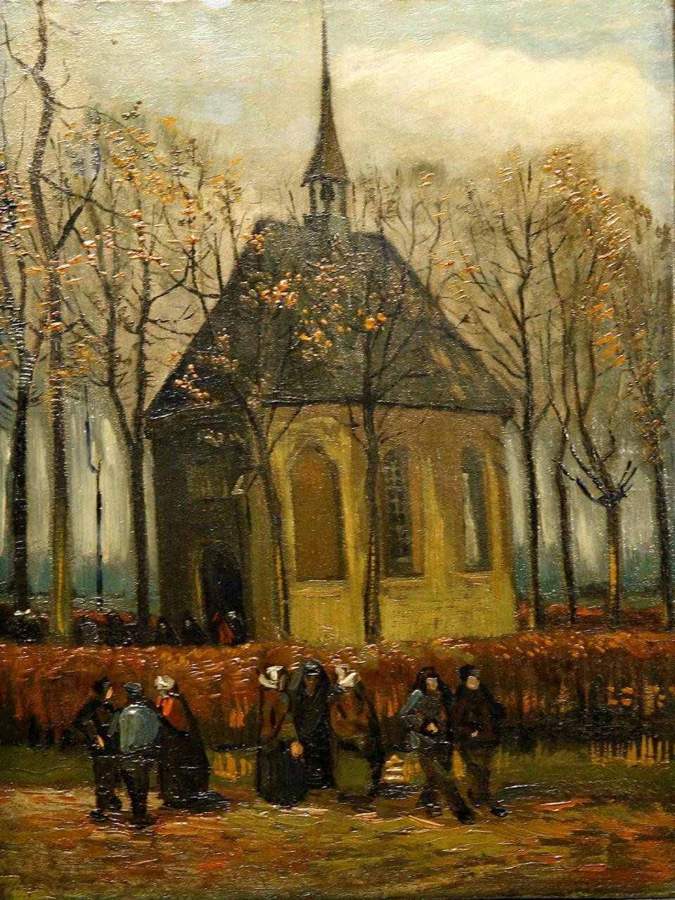 Congregation Leaving the Reformed Church in Nuenen (1884)