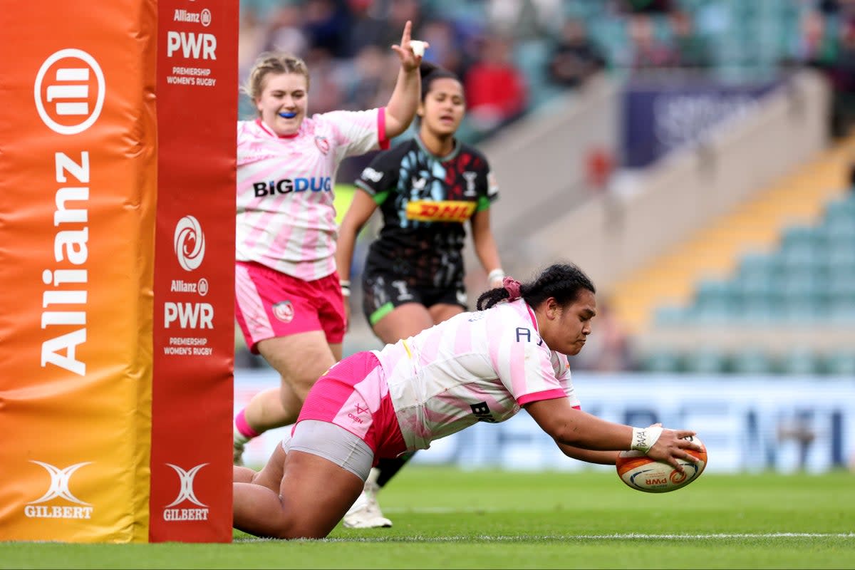 Rising Welsh star Sisilia Tuipulotu crossed for Gloucester-Hartpury (Getty Images)