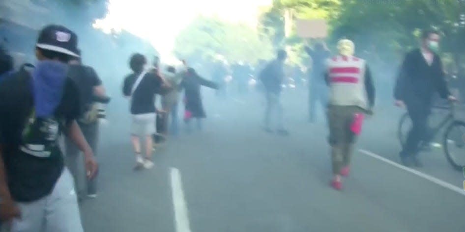 tear gas police dc