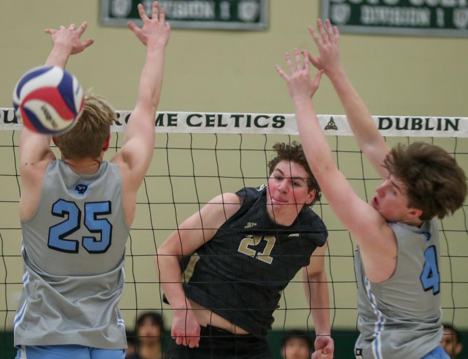 Senior middle hitter Alex Loeffler was special mention all-league for Jerome, which advanced to the Division I state tournament for the first time.