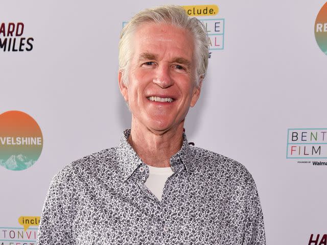 <p>Jason Davis/Getty</p> Matthew Modine arrives at the 'Hard Miles' world premiere on June 13, 2023