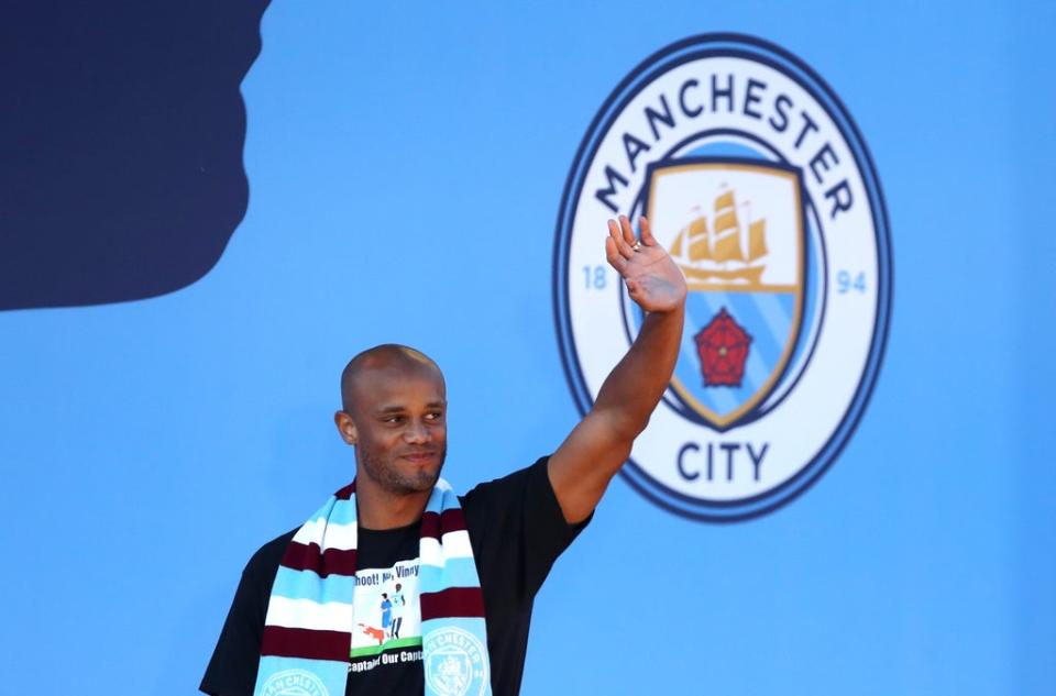 Former Manchester City skipper Vincent Kompany could be returning to the north west as Burnley boss (Nick Potts/PA) (PA Archive)