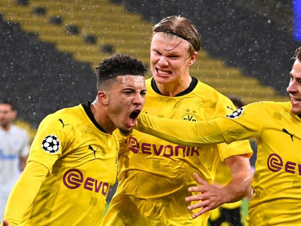 <p>Jadon Sancho and Erling Haaland are two players rumoured to be leaving</p> (Getty Images)