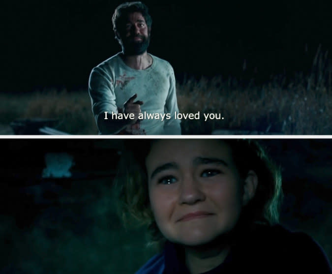 Screenshots from "A Quiet Place"