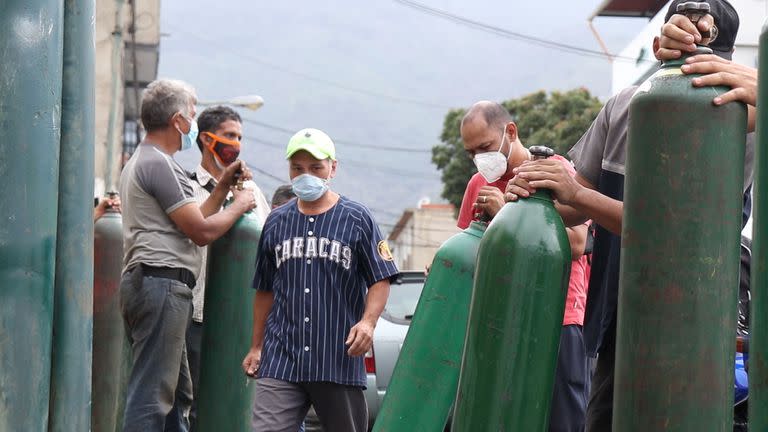 Otro indicador del momento que atraviesa Venezuela es la alta demanda de oxígeno medicinal.