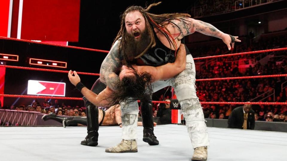 bray wyatt and seth rollins on wwe monday night raw