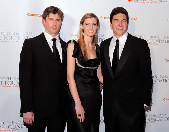 Will Reeve con sus hermanos por parte de padre, Matthew y Alexandra