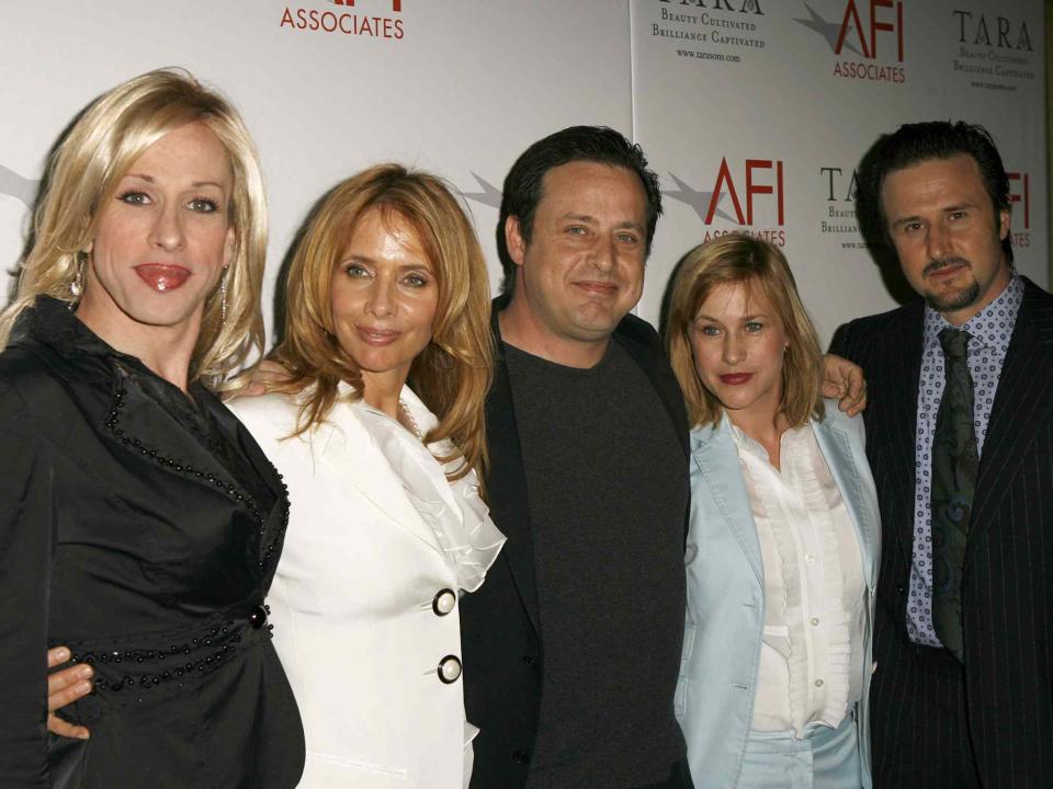 <p>J. Vespa/WireImage</p> Alexis Arquette, Rosanna Arquette, Richmond Arquette, Patricia Arquette and David Arquette