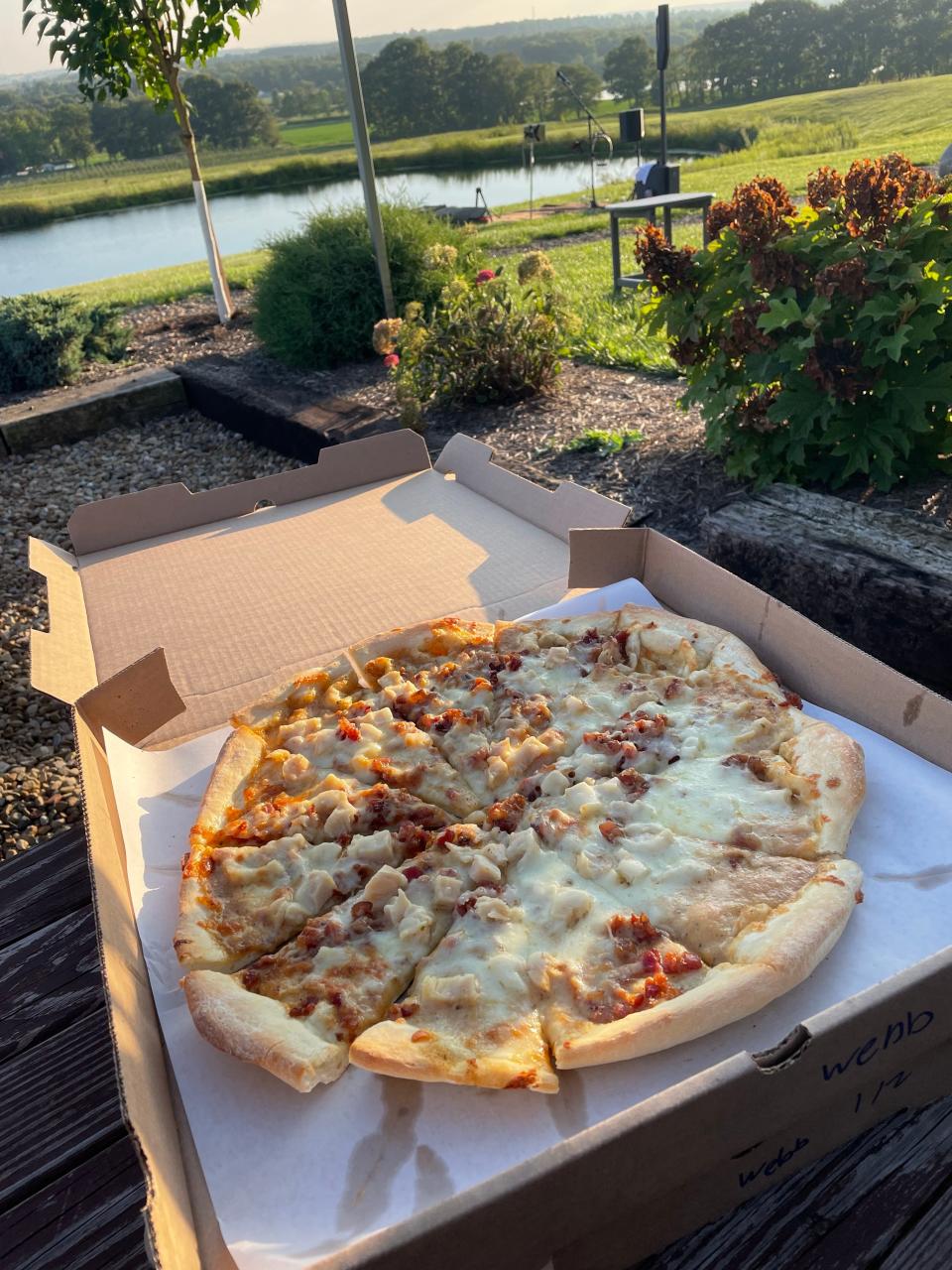 The chicken, bacon, ranch pizza from Cranston's Pub in Doylestown.