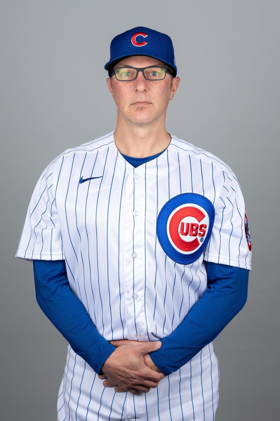 Chicago Cubs' Anthony Iapoce poses during media day at Sloan Park, May 1, 2021 in Mesa, Arizona.