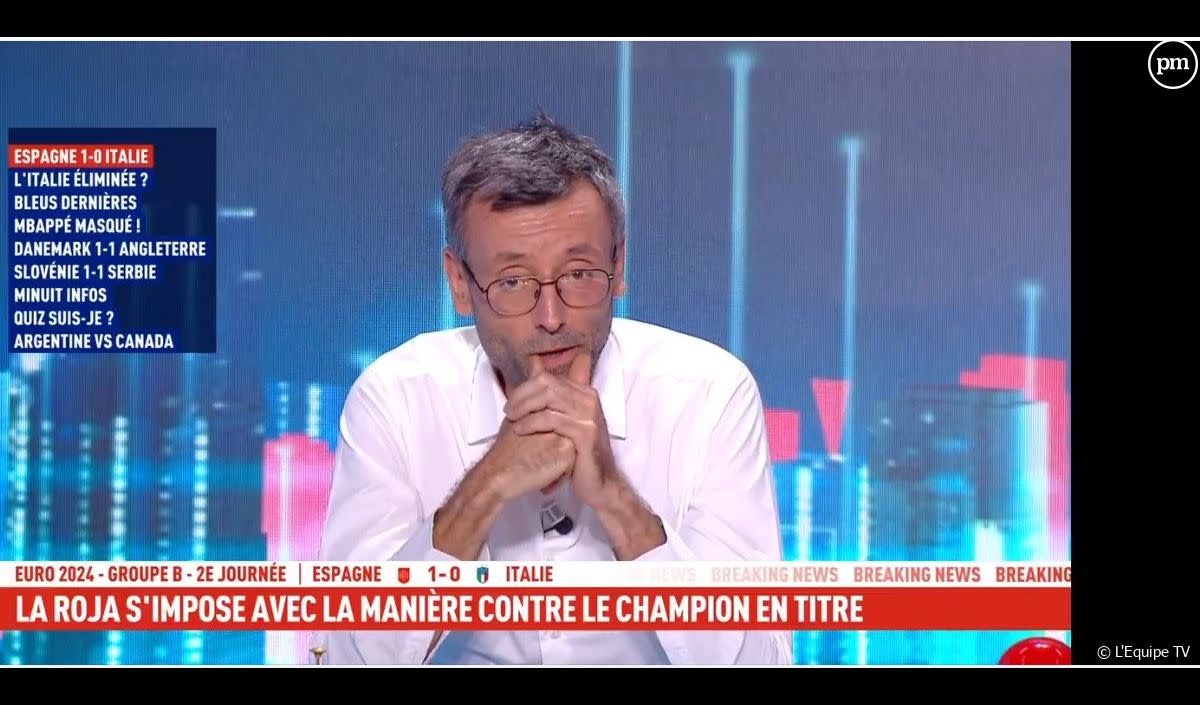 Oliviet Ménard de retour sur l'antenne de L'Equipe TV après son agression - L'Equipe TV