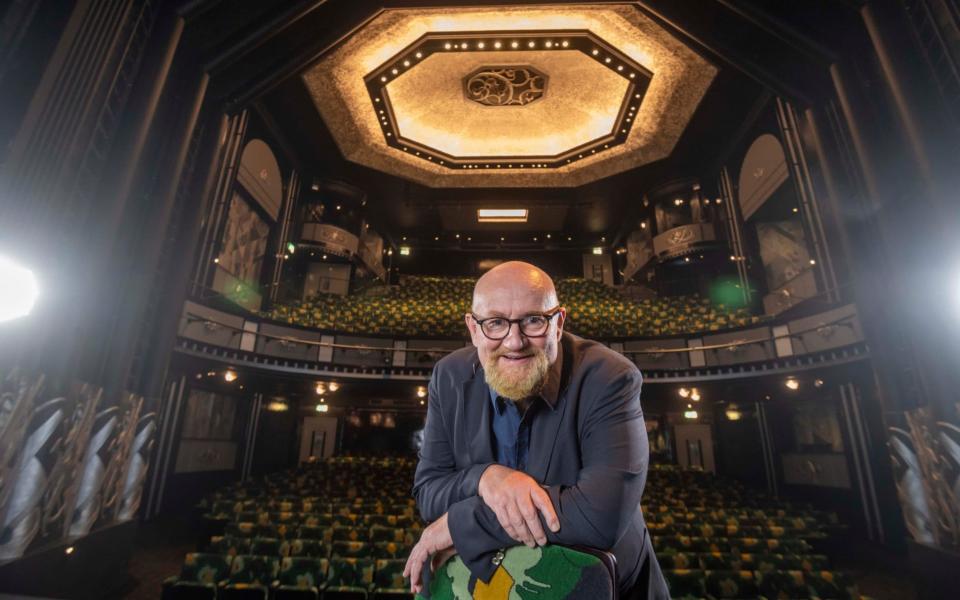 Theatre producer Sir Howard Panter in the newly refurbished Trafalgar Theatre - Paul Grover/Paul Grover