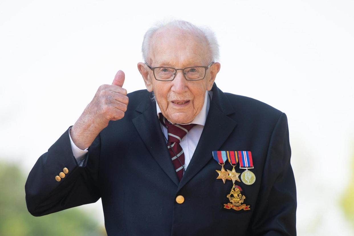 Captain Tom Moore will be honoured with a special 100th birthday postmark from Royal Mail: PA