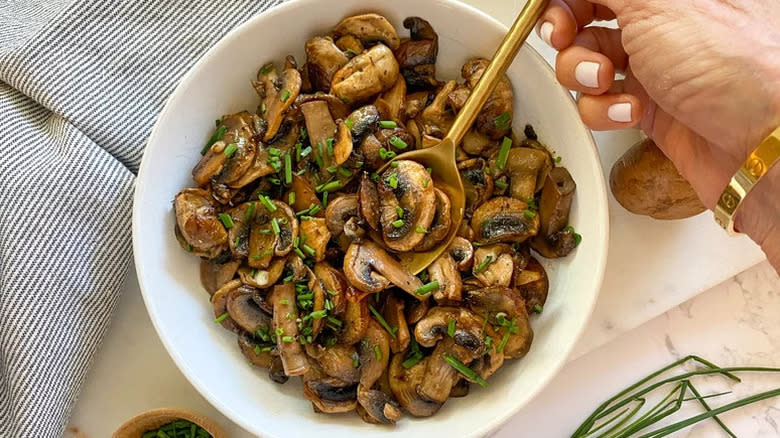 White Wine Sautéed Mushrooms